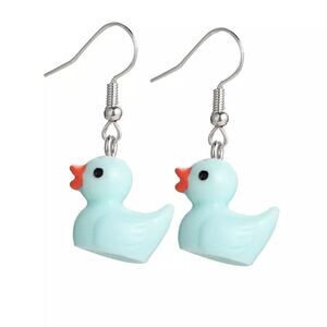 🆕Blue Duck Charm Dangle Earrings